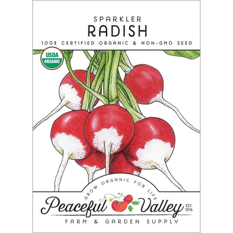 Sparkler Radish Seeds (Organic)