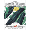 Black Beauty Summer Squash Seeds (Organic)