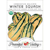 Delicata Candystick Winter Squash Seeds (Organic)